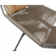 Hans Wegner Flagline stol med nakkepude af natur læder