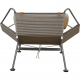 Hans Wegner Flagline stol med nakkepude af natur læder