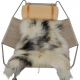 Hans Wegner Flagline stol med nakkepude af natur læder
