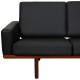 Hans Wegner 3.seater GE-236 sofa in walnut