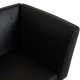 Hans Wegner GE-280 2.seater sofa in black leather