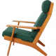 Hans Wegner GE-290a loungestol af valnød