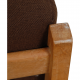 Hans Wegner GE-370 stol med brune stofhynder