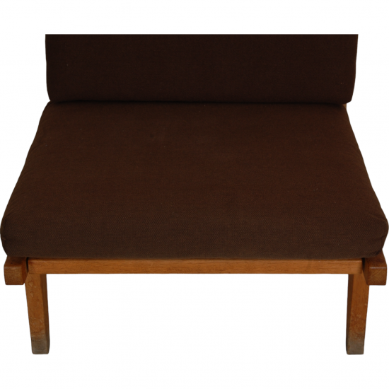 Hans Wegner GE-370 stol med brune stofhynder