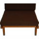 Hans Wegner GE-370 stol med brune stofhynder