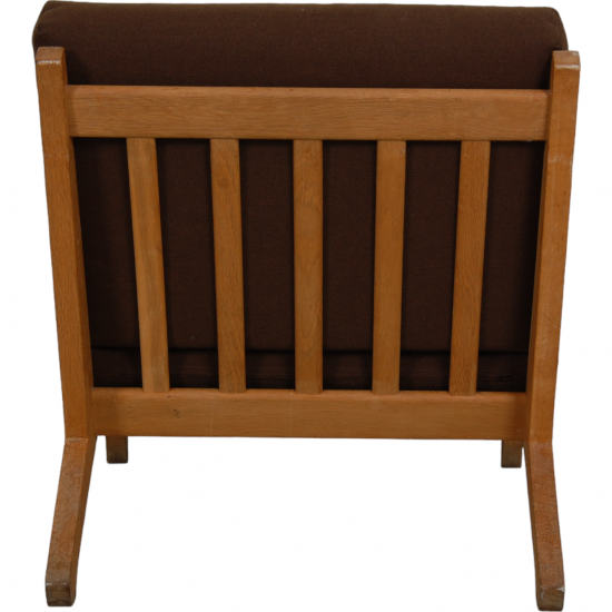 Hans Wegner GE-370 stol med brune stofhynder
