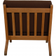 Hans Wegner GE-370 stol med brune stofhynder