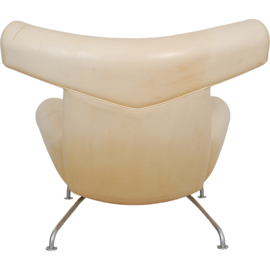 Hans Wegner Jubilæumsmodel Oksens lænestol med skammel