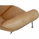 Hans Wegner Ox chair med skammel i natur læder