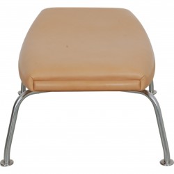 Hans Wegner Ox chair stool in natural leather