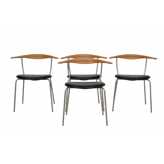 Set of 4 Hans Wegner PP-701 chairs