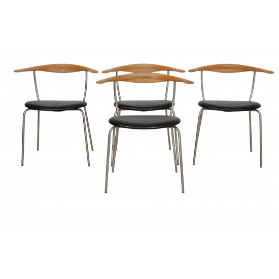 Set of 4 Hans Wegner PP-701 chairs