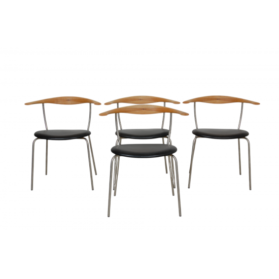 Set of 4 Hans Wegner PP-701 chairs