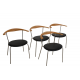 Set of 4 Hans Wegner PP-701 chairs