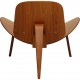 Hans Wegner CH07 Shell chair i valnød