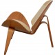 Hans Wegner CH07 Shell chair i valnød