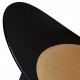 Hans Wegner black Shell chair in natural leather