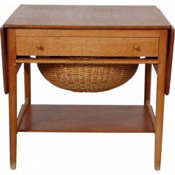 Hans Wegner Sewing table of teak and oak