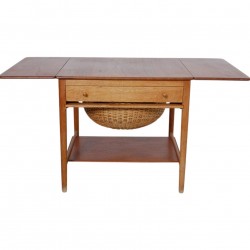 Hans Wegner Sewing table of teak and oak