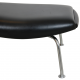 Hans Wegner Ox-chair foot stool in black leather