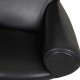 Hans J. Wegner Ox Chair patinated armchair in black aniline leather