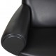 Hans J. Wegner Ox Chair patinated armchair in black aniline leather