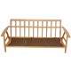 Hans Wegner 3-personers Cigar sofa af eg og gult stof
