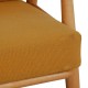 Hans Wegner 3.seater Cigar sofa of oak and yellow fabric