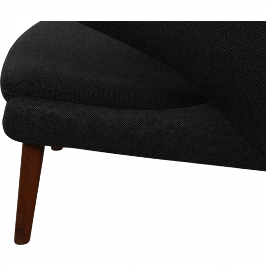 Hans Wegner Bamse stol i mørkegråt Hallingdal stof