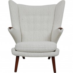 Hans Wegner Papa bear chair with rosewood armrests