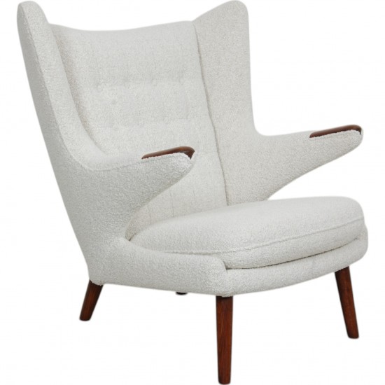 Hans Wegner bamsestol med armlæn af palisander