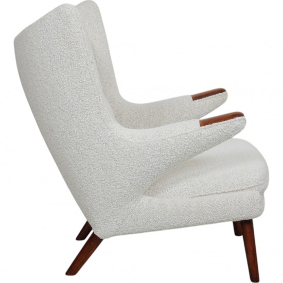 Hans Wegner bamsestol med armlæn af palisander