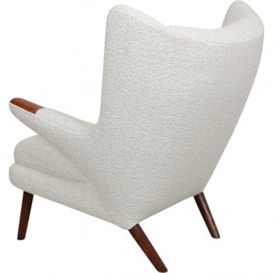 Hans Wegner bamsestol med armlæn af palisander