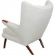 Hans Wegner bamsestol med armlæn af palisander
