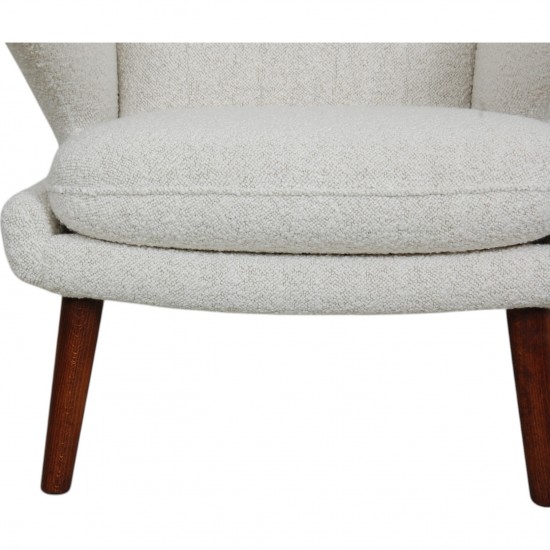 Hans Wegner bamsestol med armlæn af palisander
