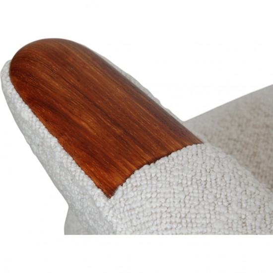 Hans Wegner bamsestol med armlæn af palisander