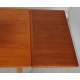 Hans Wegner AT-316 dining table with dutch extensions teak and oak