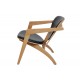 Hans Wegner Butterfly chair of oak and black leather