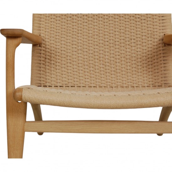 Hans Wegner CH-25 loungestol i oliebehandlet eg