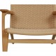 Hans Wegner CH-25 loungestol i oliebehandlet eg