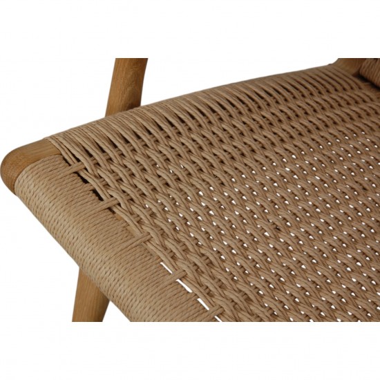 Hans Wegner CH-25 loungestol i oliebehandlet eg