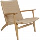 Hans Wegner CH-25 loungestol i oliebehandlet eg