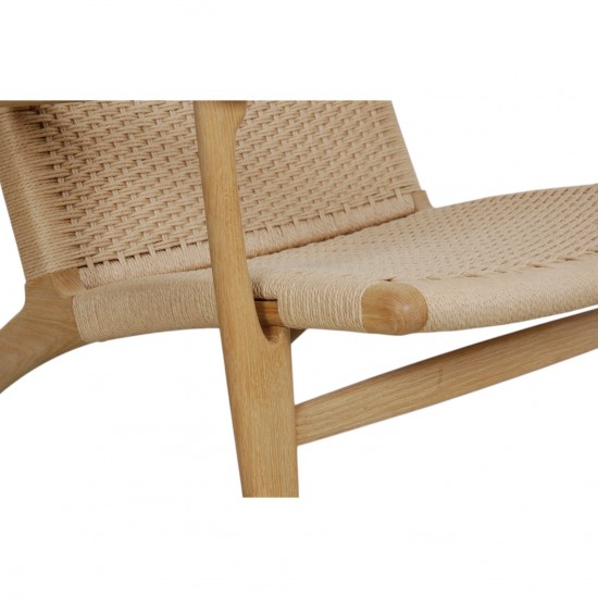 Hans Wegner CH-25 loungestol i oliebehandlet eg