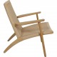Hans Wegner CH-25 loungestol i oliebehandlet eg