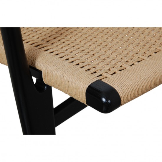 Hans Wegner black Ch-25 chair