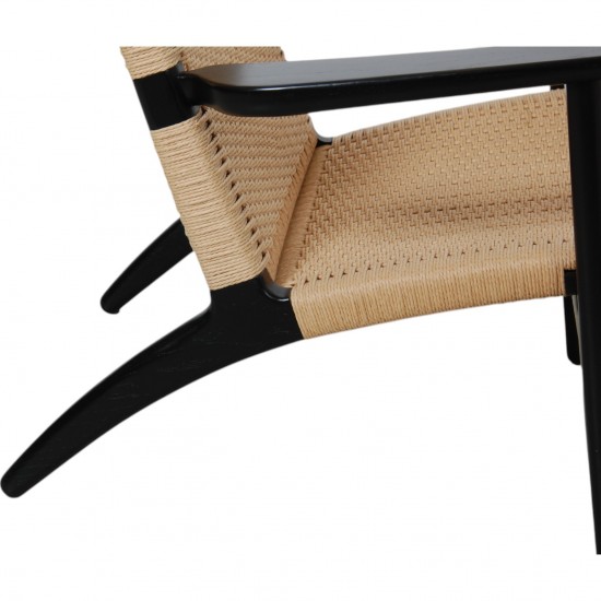 Hans Wegner black Ch-25 chair
