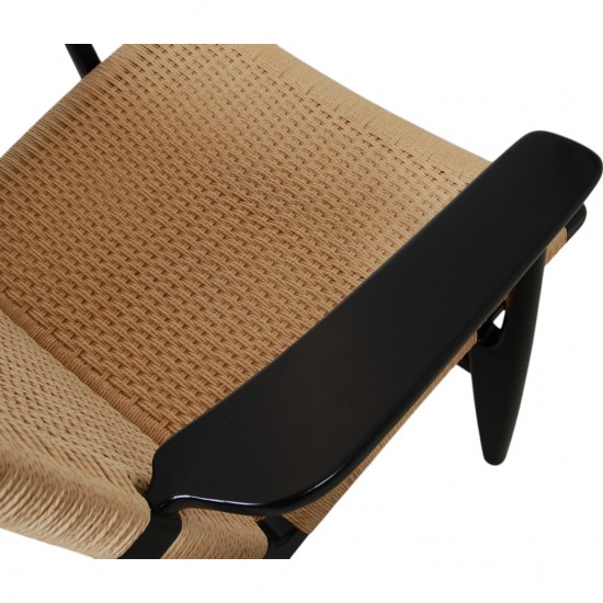 Hans Wegner black Ch-25 chair