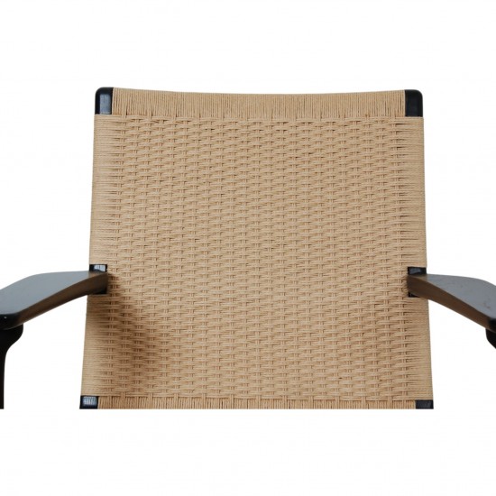 Hans Wegner black Ch-25 chair