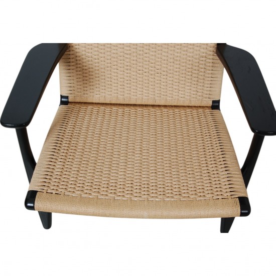 Hans Wegner black Ch-25 chair