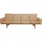Hans Wegner 4.seater GE-356 in hallingdal fabric